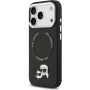 Karl Lagerfeld Karl and Choupette Heads Pins kryt s MagSafe pro iPhone 17 Pro - černý