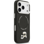 Karl Lagerfeld Karl and Choupette Heads Pins kryt s MagSafe pro iPhone 17 Pro - černý