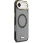 Lacoste Frosted Finish Gold Logo kryt s MagSafe pro iPhone Air - šedý