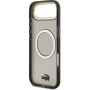 Lacoste Frosted Finish Gold Logo kryt s MagSafe pro iPhone Air - šedý