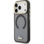 Lacoste Frosted Finish Gold Logo kryt s MagSafe pro iPhone 17 Pro - šedý