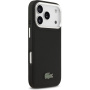 Lacoste Iconic Petit Pique Camera Stand kryt s MagSafe pro iPhone 17 Pro - černý