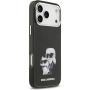 Karl Lagerfeld IML Aquarelle Karl and Choupette kryt pro iPhone 17 Pro Max - černý