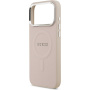 Guess Saffiano kryt s MagSafe pro iPhone 17 Pro Max - růžový
