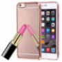 Zrcadlový ochranný kryt pro Apple iPhone 6 Plus / 6S Plus - růžově zlatý