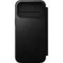 Nomad Modern Leather Folio flipové pouzdro s MagSafe pro iPhone 17 Pro Max - černé