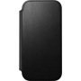 Nomad Modern Leather Folio flipové pouzdro s MagSafe pro iPhone 17 - černé