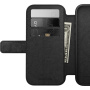 Nomad Modern Leather Folio flipové pouzdro s MagSafe pro iPhone 17 - černé
