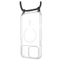 FIXED MagPure Neck transparentní kryt se šňůrkou a MagSafe pro iPhone 17 Pro Max - černý