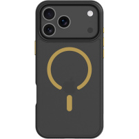 Tactical Hyperstealth 2.0 transparentní kryt se žlutým MagSafe pro iPhone 17 Pro Max - černý