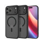Spigen Ultra Hybrid matný transparentní kryt s MagSafe pro iPhone 17 Pro - černý
