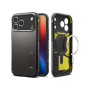 Spigen Tough Armor T odolný kryt se stojánkem a MagSafe pro iPhone 17 Pro - tmavě šedý