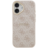 Guess 4G Gold Frame kryt s MagSafe pro iPhone 17 - růžový