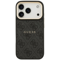 Guess 4G Gold Frame kryt s MagSafe pro iPhone 17 Pro - šedý