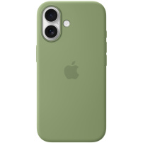 Originální Apple silikonový kryt s MagSafe pro iPhone 17 - světle mechový