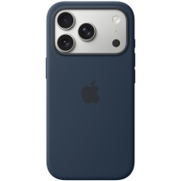 Originální Apple silikonový kryt s MagSafe pro iPhone 17 Pro - temně inkoustový