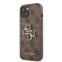 Guess 4G Metal Logo kryt pro iPhone 13 mini - hnědý