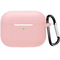 Ochranný silikonový obal s karabinou pro AirPods Pro 3 - růžový