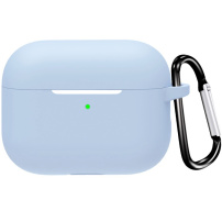 Ochranný silikonový obal s karabinou pro AirPods Pro 3 - modrý