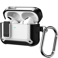 Super odolný obal s karabinou pro AirPods Pro 3 - bílý