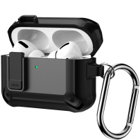 Super odolný obal s karabinou pro AirPods Pro 3 - černý
