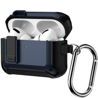 Super odolný obal s karabinou pro AirPods Pro 3 - tmavě modrý