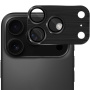 ENKAY tvrzené sklo s broušeným rámečkem k ochraně čoček fotoaparátu pro iPhone 17 Pro Max - černé