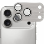ENKAY tvrzené sklo s broušeným rámečkem k ochraně čoček fotoaparátu pro iPhone 17 Pro Max - šedé