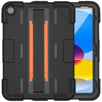 Nárazuvzdorné voděodolné pouzdro s výklopným stojánkem pro iPad 10,9" (2022) / 11" (2025) - černé