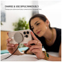 FIXED MagPad Slim Qi2 bezdrátová MagSafe nabíječka pro iPhone - 15W - titanově šedá
