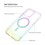 FIXED MagRainbow transparentní kryt s MagSafe pro iPhone 17 - duhový