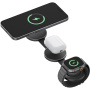 ENERGEA AluMag Trio Qi2 3v1 skládací bezdrátová MagSafe nabíječka pro iPhone / Apple Watch / AirPods - 15W - tmavě modrá
