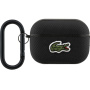 Lacoste Petit Pique Croc Logo Patch obal s karabinou pro AirPods Pro 2 - černý