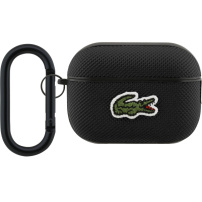 Lacoste Petit Pique Croc Logo Patch obal s karabinou pro AirPods Pro 2 - černý