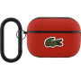 Lacoste Petit Pique Croc Logo Patch obal s karabinou pro AirPods Pro 2 - červený