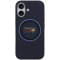 Oracle Red Bull Racing Blue Ring silikonový kryt s MagSafe pro iPhone 17 - tmavě modrý