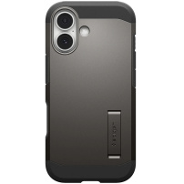 Spigen Tough Armor T odolný kryt se stojánkem a MagSafe pro iPhone 17 - tmavě šedý