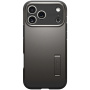 Spigen Tough Armor T odolný kryt se stojánkem a MagSafe pro iPhone 17 Pro - tmavě šedý