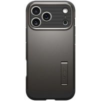 Spigen Tough Armor T odolný kryt se stojánkem a MagSafe pro iPhone 17 Pro - tmavě šedý