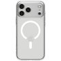 Spigen Ultra Hybrid matný transparentní kryt s bílým MagSafe pro iPhone 17 Pro - čirý