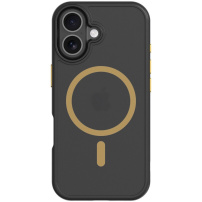 Tactical Hyperstealth 2.0 transparentní kryt se žlutým MagSafe pro iPhone 17 - černý