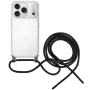FIXED MagPure Neck transparentní kryt se šňůrkou a MagSafe pro iPhone 17 Pro Max - černý