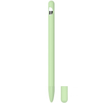 3v1 silikonový obal se dvěma krytkami hrotu pro Apple Pencil 1. generace - zelený