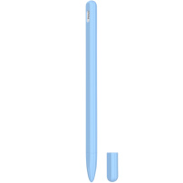 3v1 silikonový obal se dvěma krytkami hrotu pro Apple Pencil 2. generace / Pro - modrý
