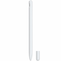3v1 silikonový obal se dvěma krytkami hrotu pro Apple Pencil 2. generace / Pro - bílý