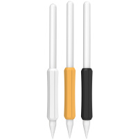 DUX DUCIS sada silikonových obalů na rukojeť pro Apple Pencil 1 / 2 / USB-C / Pro - 3 ks - žlutá