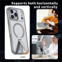 Kryt s výklopným stojánkem a MagSafe pro iPhone 17 Pro - šedý