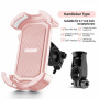 ROCKBROS HW-128 držák na kolo a motorku na řídítka pro iPhone - růžový