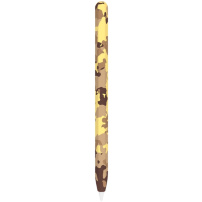 LOVE MEI silikonový obal s maskáčovým vzorem pro Apple Pencil 1. generace - žlutohnědý