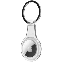 FIXED Pure obal s klíčenkou pro AirTag 1 / 2 - čirý